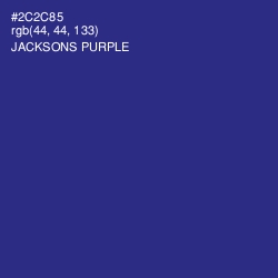 #2C2C85 - Jacksons Purple Color Image